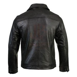 Meilleur prix IBRATEX INTERNATIONAL – Blouson en cuir personnalisé pour homme, mode hiver, respirant, écologique, coupe-vent, haute qualité - Product Image 2