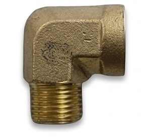 Raccord coudé à 90 degrés en laiton forgé, filetage mâle, résistant à la corrosion, pour tuyau d'eau de 1/8 pouce - Product Image 3