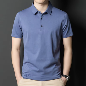 Camiseta Polo Esencial de Manga Corta, Material de Mezcla de Algodón, Corte Regular Informal, Ropa para Uso Diario, Surtido de Prendas - Product Image 4