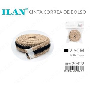 Correa de cáñamo ILAN de 2.5 cm x 150 cm aprox. para asa de bolso - Product Image 3