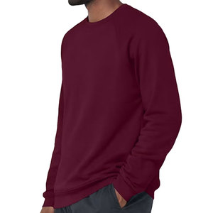 Warm Fleece Crewneck <b>Men</b> Winter Heavyweight Cotton Blend <b>Thermal</b> Plain Pullover Long Sleeve Cozy Top Sweatshirt - Product Image 5