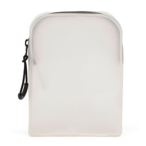 Bolsa de Maquillaje Personalizable de PVC con Tela de Malla Transparente Color Caramelo, Bolsa Cosmética Impermeable con Cierre Grande y Diseño de Hilo a la Moda - Product Image 1