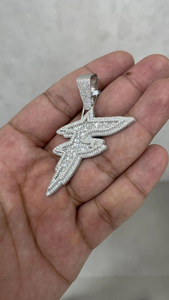 Custom Iced Out Letter Pendant <b>Silver</b> Plated Alloy VVS Moissanite Diamonds Hip Hop Charm Unisex Gift Jewelry - Product Image 5