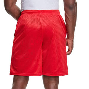 Shorts en maille pour homme avec logo personnalisé, vêtements de fitness d'été de haute qualité, séchage rapide, double couche, maille en polyester tricotée - Product Image 2