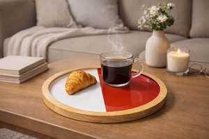 Bandeja de madera superventas para servir frutos secos, plato para mesa central, bandeja de nogal para restaurante y catering - Product Image 3