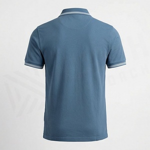 เสื้อโปโลผู้ชายผ้าฝ้ายคุณภาพพรีเมียมแบบกำหนดเอง โลโก้คอตั้ง ระบายอากาศได้ดี เสื้อผ้ากีฬา สีตามสั่ง - Product Image 2