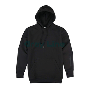 Men's Winter Plaid Eco-Friendly Lined Custom Front Logo Hoodie High Quality Polyester/Cotton <b>Blend</b> Breathable - Product Image 3