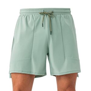 Shorts de course unisexe pour hommes, style urbain, 240g, 100% coton, séchage rapide, taille élastique, pour entraînement musculaire et gym – Meilleures ventes - Product Image 3