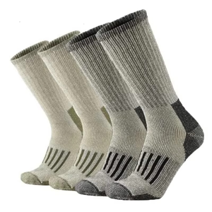 Crew Athletic <b>Socks</b> 2 Pairs Solid Color Knitted Cotton Bamboo Fiber Breathable for Hiking Outdoor Sports Adults Spring - Product Image 5