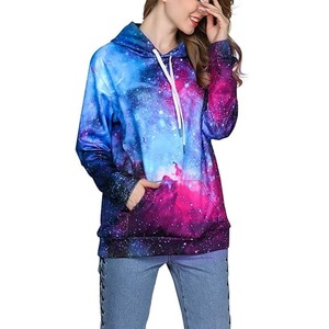 Women's White Hooded Sweatshirt Full Sleeve Printed <b>Feather</b> Design Casual Knitted <b>Top</b> for Autumn Wear - Product Image 4