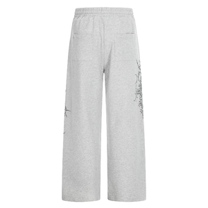 Ensemble sweat-shirt à capuche graphique tendance et pantalon ample unisexe, ensemble décontracté assorti - Product Image 4