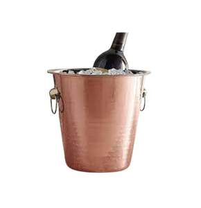 Best Selling Copper Ice Bucket With Handle Metal Beverage Cooler Classic Industrial Design Party Use Rust Resistant - Product Image 1
