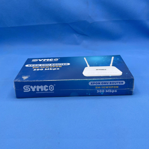 XPON ONU ONT SM-1GWXPON 1GE+3FE 2.4GHz 300Mbps Haut Débit 5dBi 2 Antennes SC DC 12V Fibre Optique FTTH EPON/GPON Routeur WiFi SYMCO - Product Image 5