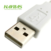 Câble USB A vers B personnalisé avec connecteur 4 broches, isolation PVC, pour utilisation électronique et disques durs externes