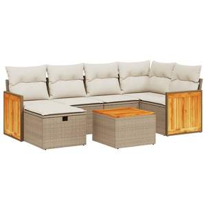 Conjunto de Sofás de Jardín Color Beige - Product Image 2