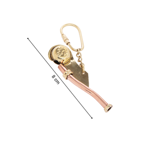 Silbato de tripulante (Bosun) hecho a mano Shubham con cadena - Silbato de latón - Silbato antiguo - Silbato de latón vintage - Product Image 2