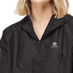 Women's Lightweight Crop Windbreaker Jacket Water Resistant Hooded Zip Up Casual Outdoor Coat Custom Logo OEM ODM Wholesale - Product Image 5