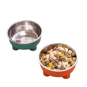 2026 New Stylish Solid Rounded Cat <strong>Dog</strong> Pet Food <strong>Bowl</strong> Stainless Steel Separable Easy To Clean - Product Image 6