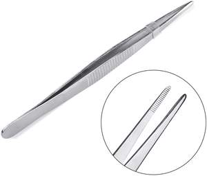 Pinzas de Acero Inoxidable de Grado Industrial y para Bricolaje, 14cm/16cm/18cm, Punta Fina, Punta Serrada, Acabado Resistente a los Ácidos, por Blush Surgical - Product Image 3