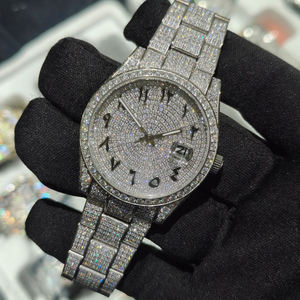Luxury Tested Diamond <b>Watch</b> White Men's <b>Mechanical</b> <b>Watch</b> Sliver Color VVS Moissanite <b>Watch</b> for Him Quartz <b>Watch</b> - Product Image 6