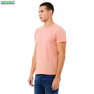 เสื้อยืดคอกลมแขนสั้นผู้ชายทรงปกติ สีพื้น ผ้าฝ้ายเจอร์ซีย์ถัก 100% จาก Naimat Abbas Industries - Product Image 1