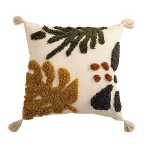 Bohemian Tufted Woven Vintage <b>Throw</b> <b>Pillow</b> Cover with Tassels Rectangle Eco-friendly Removable Washable Home Bedroom - Product Image 1