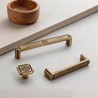 Antique Brass Cabinet Door Pull Handle for Wardrobe Drawer <b>Kitchen</b> Cabinets - Product Image 5