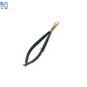 Premium Sharp Spring Nail <b>Scissors</b> Stainless Steel Curved Blade Precision Cuticle Trimming Tool Steel Handle Custom Logo - Product Image 1