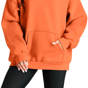 Sudadera con Capucha Oversize de Lona Lisa con Hombros Caídos, Estampado de Logotipo Personalizado, Estilo Urbano Holgado con Servicio OEM - Product Image 6