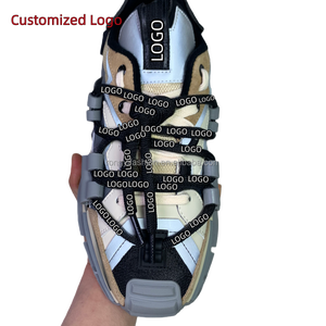 Di fascia alta di design di lusso da uomo Custom in vera pelle in maglia bassa Top Space Sneakers multicolori per ascensori sportivi - Product Image 3