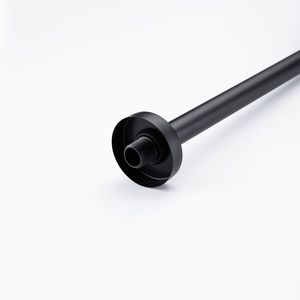 Braccio doccia a parete in acciaio inossidabile nero opaco da 20 pollici, extra fisso con flangia, accessorio per box doccia - Product Image 5
