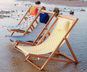 Chaise longue pliante en bois - Chaise longue de piscine élégante et confortable pour le jardin et la plage, chaise longue de plage - Product Image 2