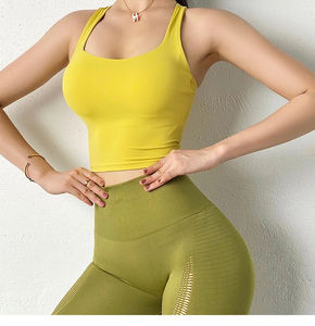 Soutien-gorge de sport élégant sans couture pour femme, idéal pour la course, l'entraînement, le yoga, confortable et rembourré, vêtements de sport actifs - Product Image 5