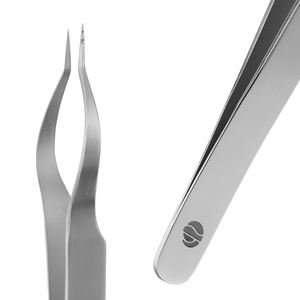 Pinzas para Aislamiento de Pestañas, Punta Puntiaguda, Acero Inoxidable, Punta Lisa, 115 mm, Antimagnéticas, Personalización OEM/ODM 2016 - Product Image 3