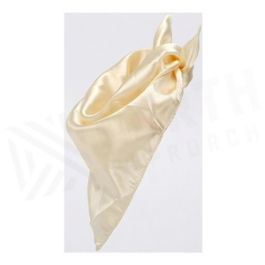NORTH APPROACH Women's Square Silk Scarf Solid Color Elegant Fashion Accessory All Seasons - Product Image 3
