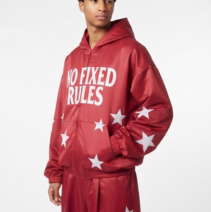 Survêtement ample unisexe à fermeture éclair imprimé, coupe décontractée, impression personnalisée, broderie, fabricant de vêtements OEM sous marque privée - Product Image 6