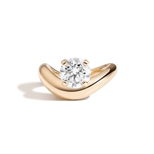 Anillo de Compromiso de Lujo con Diamante Corte Pera en Oro Sólido de 14K, Certificado IGI, para Regalo de Aniversario de Bodas - Product Image 1