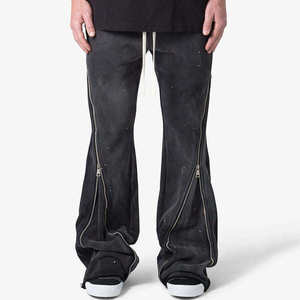 Men Casual <b>Training</b> <b>Trouser</b> Premium Breathable 100% Cotton Straight Dark Fabric OEM ODM Factory Direct Supplier - Product Image 3
