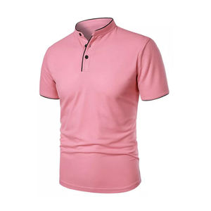 Camiseta de Manga Corta para Hombre, Diseño con su Propio Logotipo, Antiarrugas, Tejido Sólido, 100% Algodón, para la Temporada de Verano, Venta al Por Mayor - Product Image 2