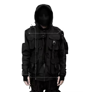 Veste de travail réfléchissante haute visibilité personnalisée avec plusieurs poches, respirante et réfléchissante - Product Image 4
