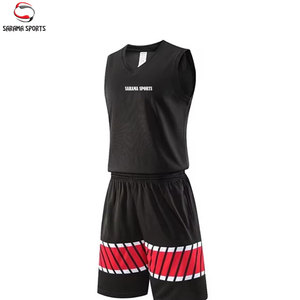 Uniforme de baloncesto de manga corta a precio asequible, tamaño personalizado con diseño de logotipo sublimado para equipo. - Product Image 2