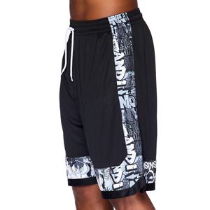 Shorts de sport pour hommes en maille respirante, séchage rapide, vêtements de sport en polyester, motif uni, streetwear, shorts d'entraînement 2 en 1 - Product Image 2
