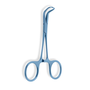 SureMed Instruments SMI-VI-93 Pince à serviette chirurgicale en acier inoxydable de qualité supérieure, réutilisable, instrument de drapage à revêtement bleu - Product Image 1