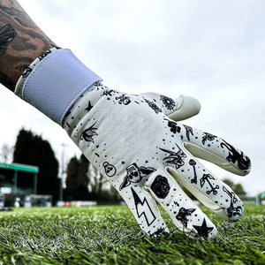 Gants de gardien de but professionnels pour adultes, durables, en microfibre, imperméables, ajustables, pour l'entraînement au football en plein air, sur mesure - Product Image 6