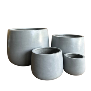 Pots de fleurs en fibre de verre résistants aux intempéries, style ciment, écologiques, faible MOQ, pour la décoration intérieure et extérieure de la maison et du jardin - Product Image 1