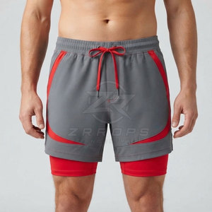 Gym <b>Shorts</b> for <b>Men</b> Solid Quick Dry <b>Lightweight</b> Breathable Polyester/Cotton Training Fitness Workout Comfortable Durable for - Product Image 3