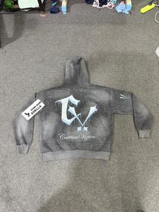 Sudadera con Capucha Personalizada Unisex de Moda, con Pedrería, Impresión Digital, 100% Algodón, Oversize, de Invierno, con Mangas Acampanadas, Ecológica, 310g - Product Image 6