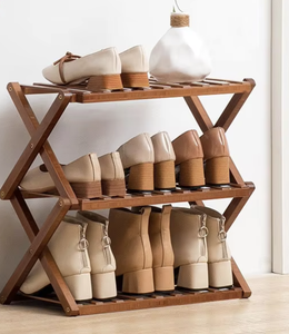 OEM/ODM Vietnam Étagère à chaussures pliable en métal à 5 niveaux, sur pied, pour entrée, organisateur de rangement peu encombrant - Product Image 2
