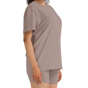 High Demanding Women's Shorts <b>Sets</b> Anti Shrink Breathable Durable Regular Fit Cotton Polyester Material Short <b>Sets</b> Custom Logo - Product Image 5