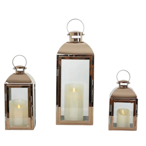 Ensemble de 2 lanternes suspendues en métal doré pour table, style moderne et rustique, pour la décoration intérieure - Product Image 6